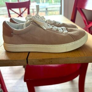 Neutral suede sneakers